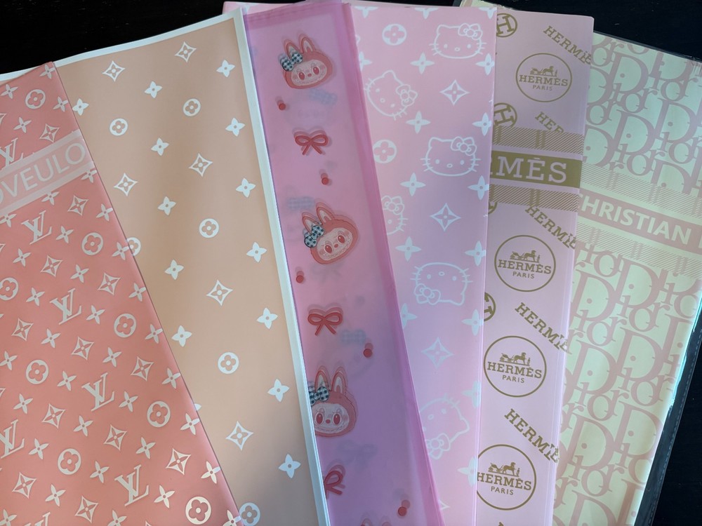 Wrapping Paper Bundle -30 Sheets '' 6 Designs , 5 Each'' Korean
