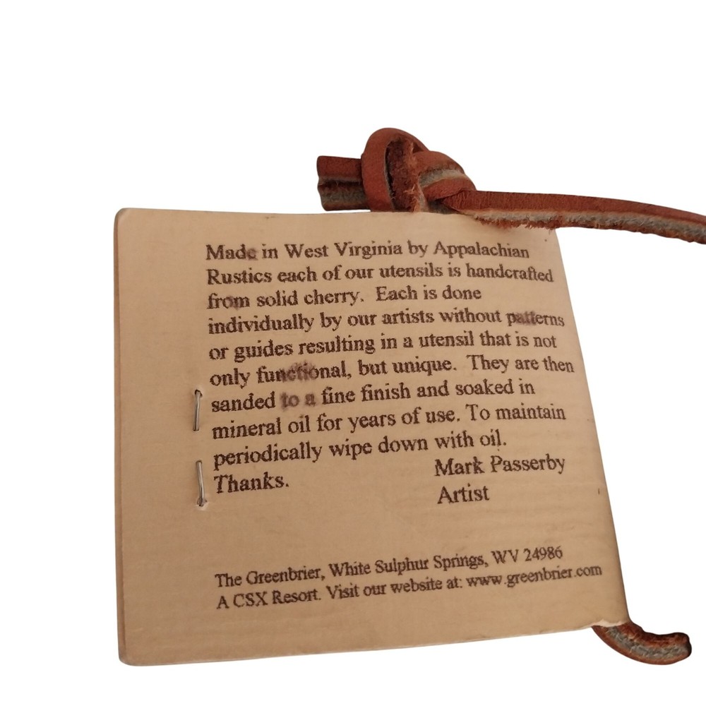Handcrafted Solid Cherry Wood Pie Server By The Greenbrier Gourmet