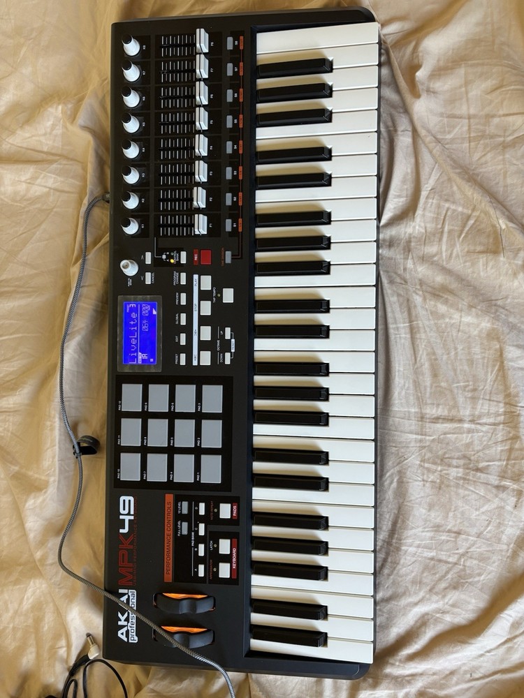 Akai Professional MPK49 49-Key Midi Controller - Original Box & Accessories
