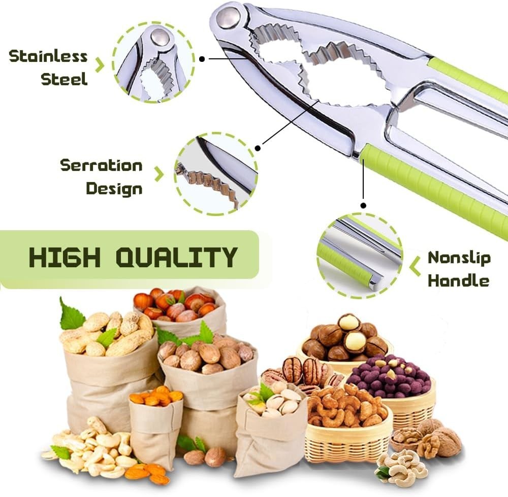 Nut Cracker, Nutcracker, Seafood Tools, Walnut Cracker for All Nuts, Heavy Du...