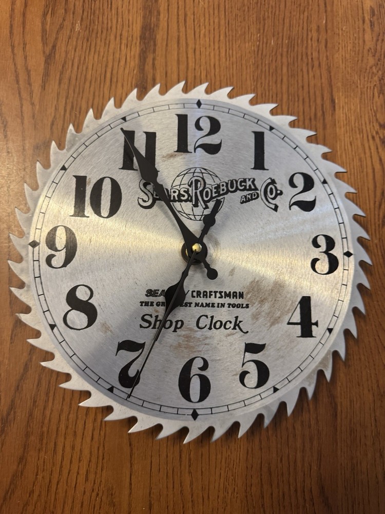 sears craftsman shop clock