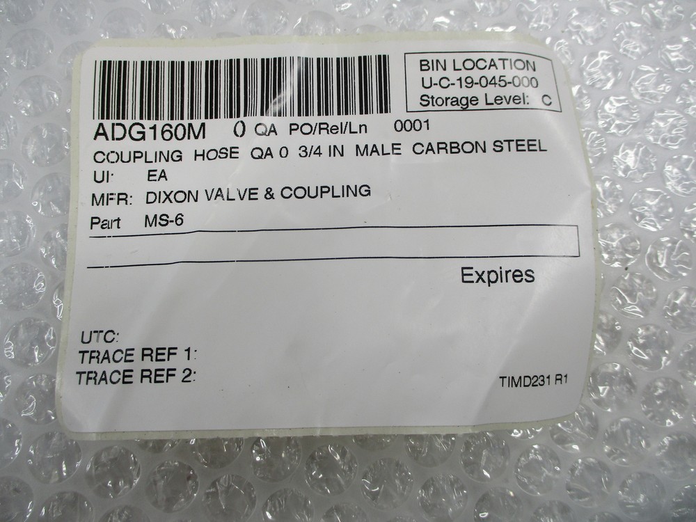 DIXON MS-6 COUPLING NSNP