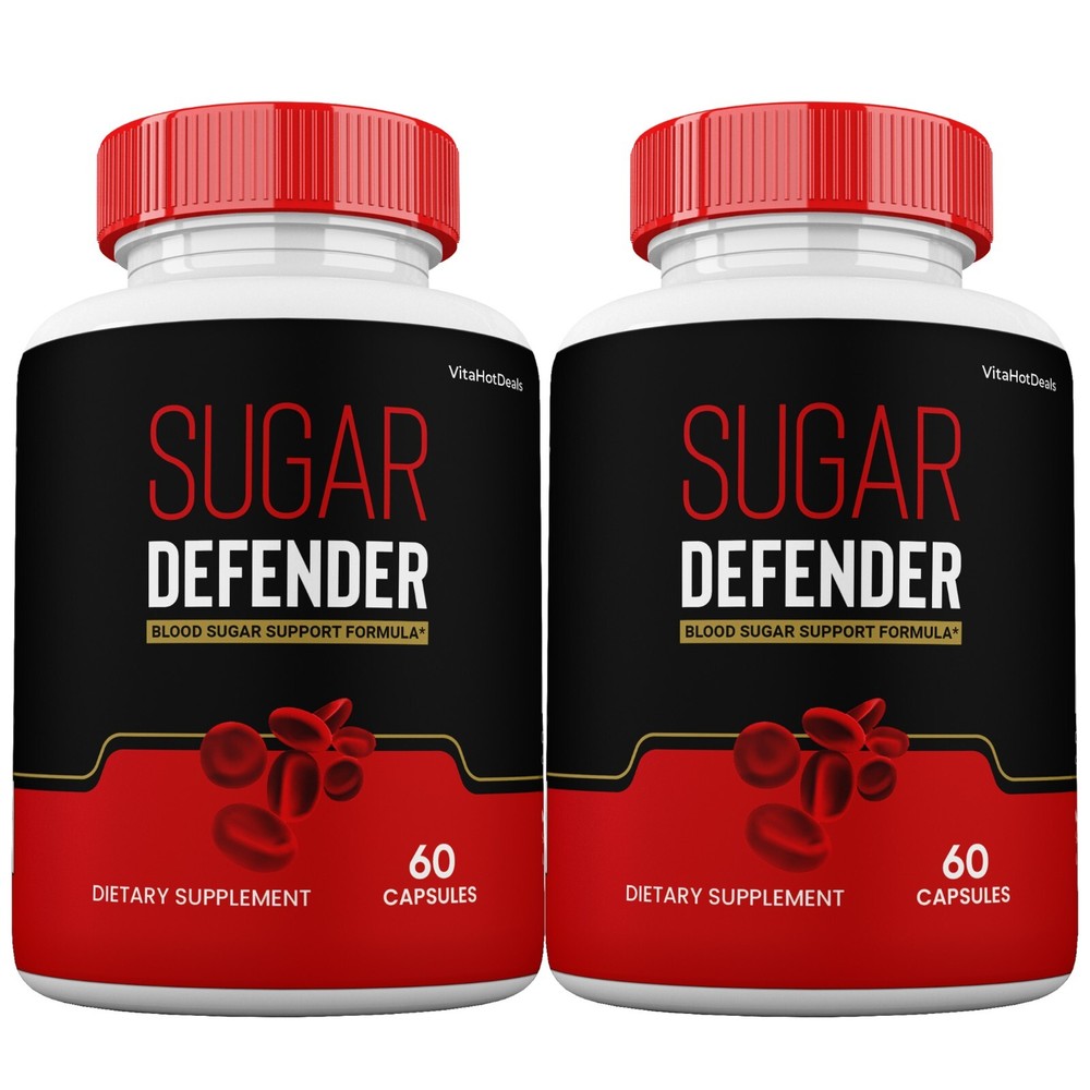 Sugar Defender Pills, Official Sugar Defender 24 Max Strength (2 Pack)