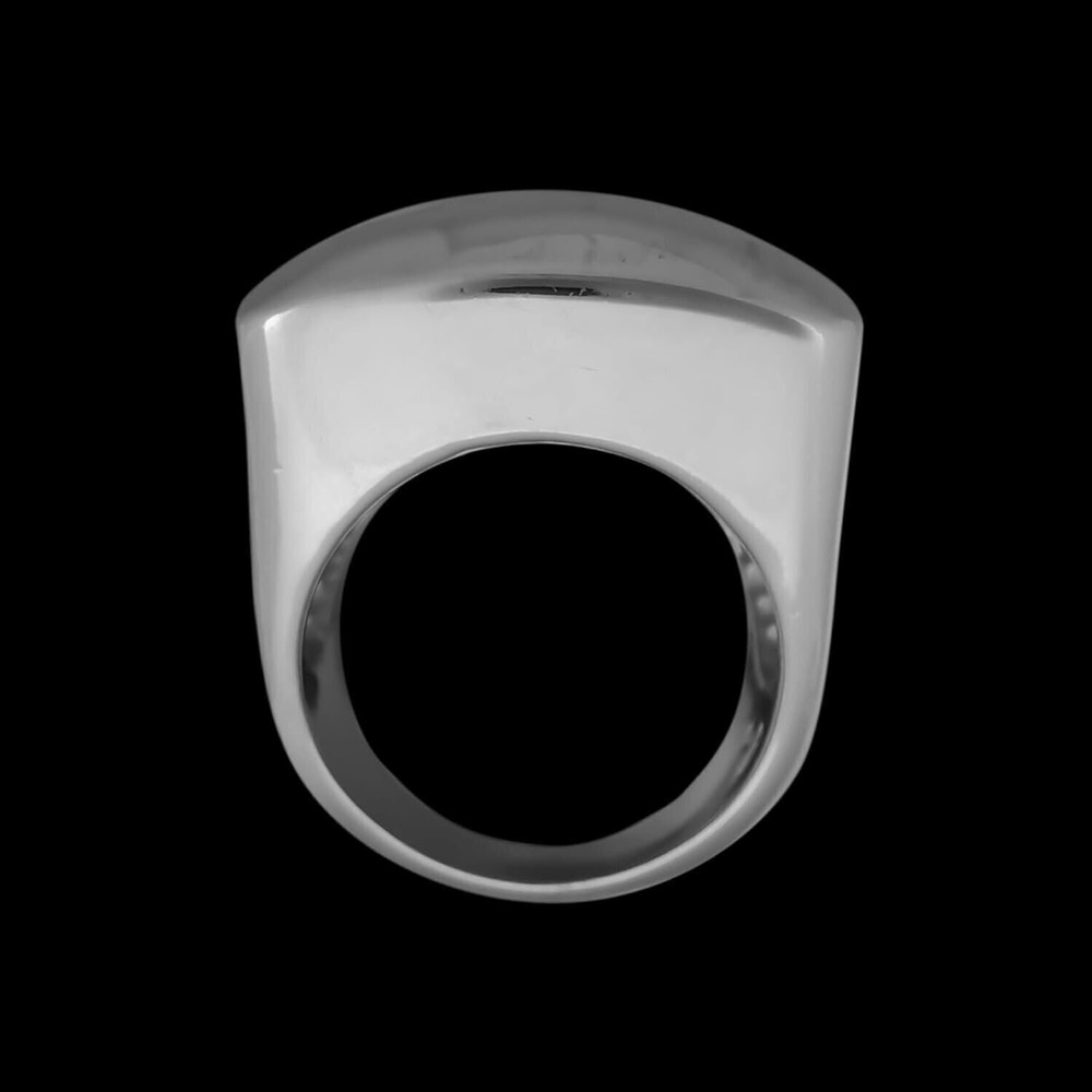 High Polish Square Dome Ring