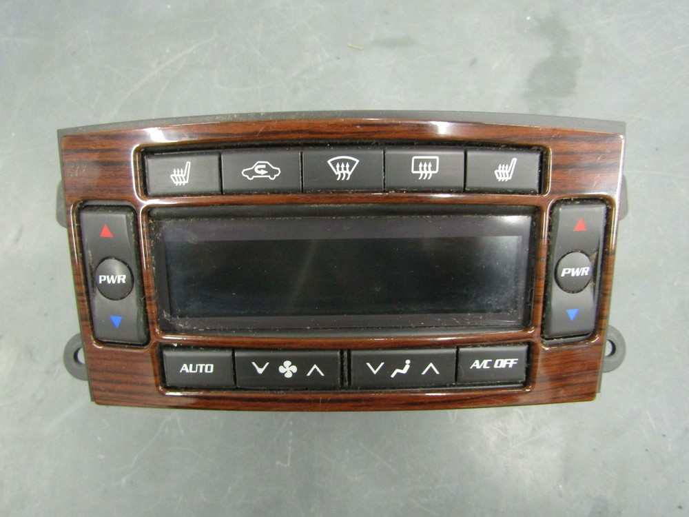 CADILLAC CTS: Automatic Heater A/C Control Panel Woodgrain 2003 2004 2005 2006