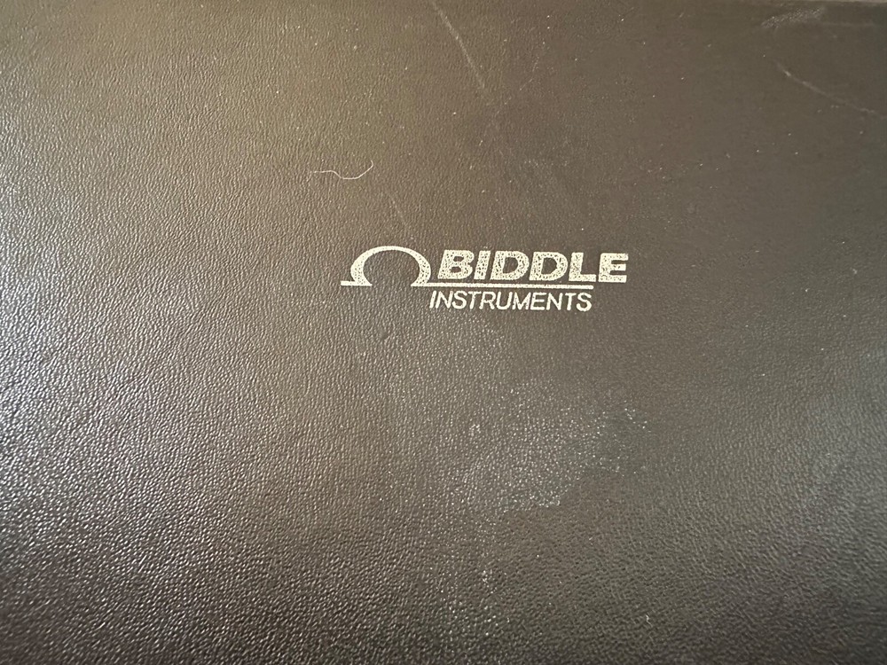 Megger Biddle Instruments Vintage Black Carrying Case w Strap - Case Only