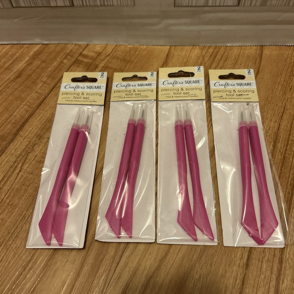 New  4 x 2 pieces  Crafter's Square Piercing & Scoring tool set