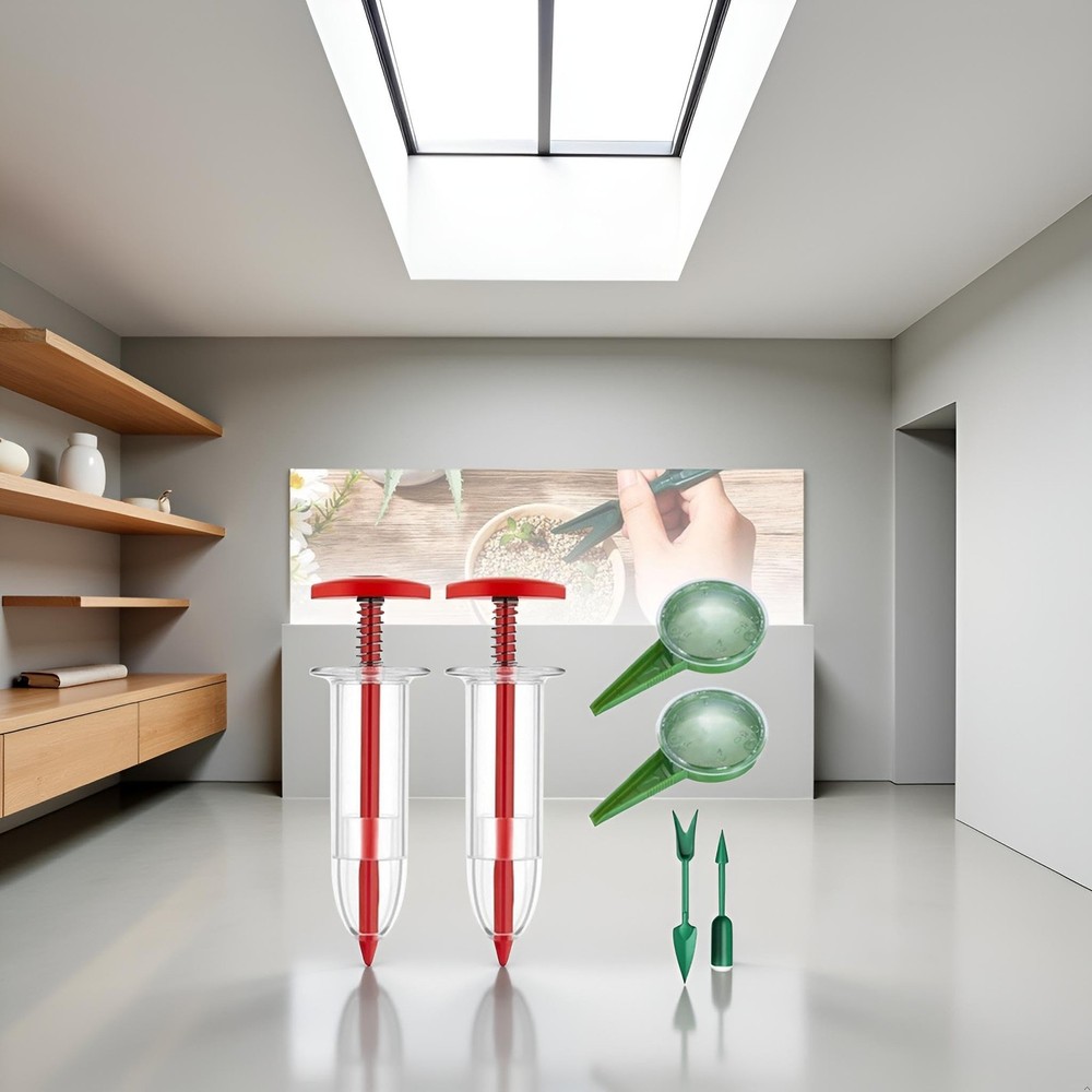 6 Pcs Mini Seed Spreader, Mini Sowing Seed Dispenser, Small Seed Planter Tool...