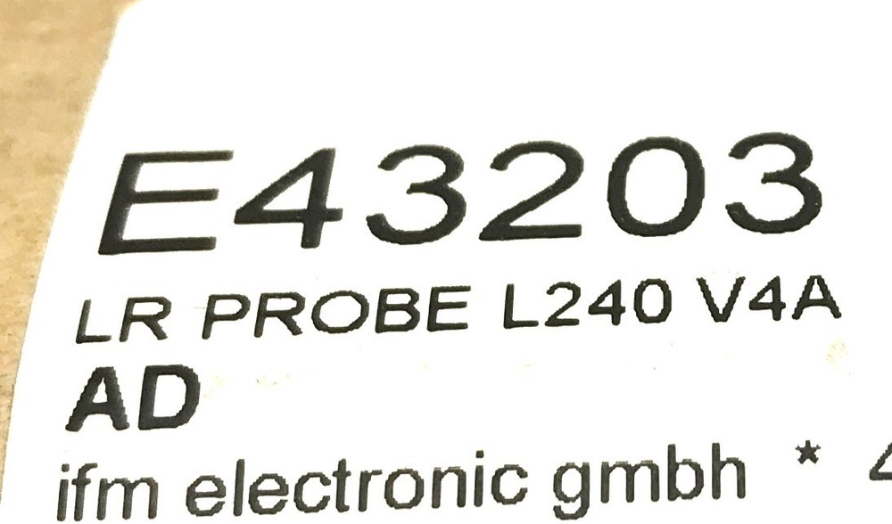 IFM Level Sensing Probe E43203 NOS