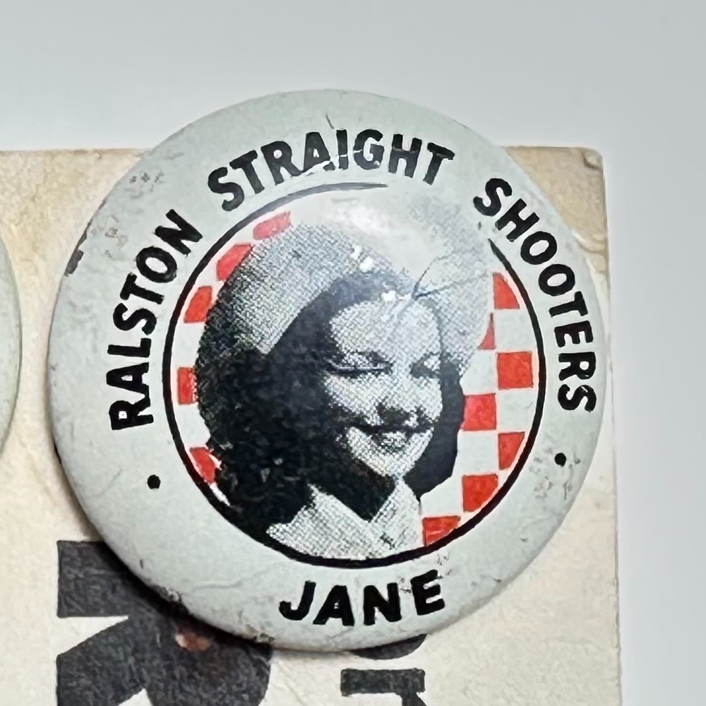 1946 Ralston Cereal, TOM MIX Straight Shooters Decoder Pins + Instructions Cover
