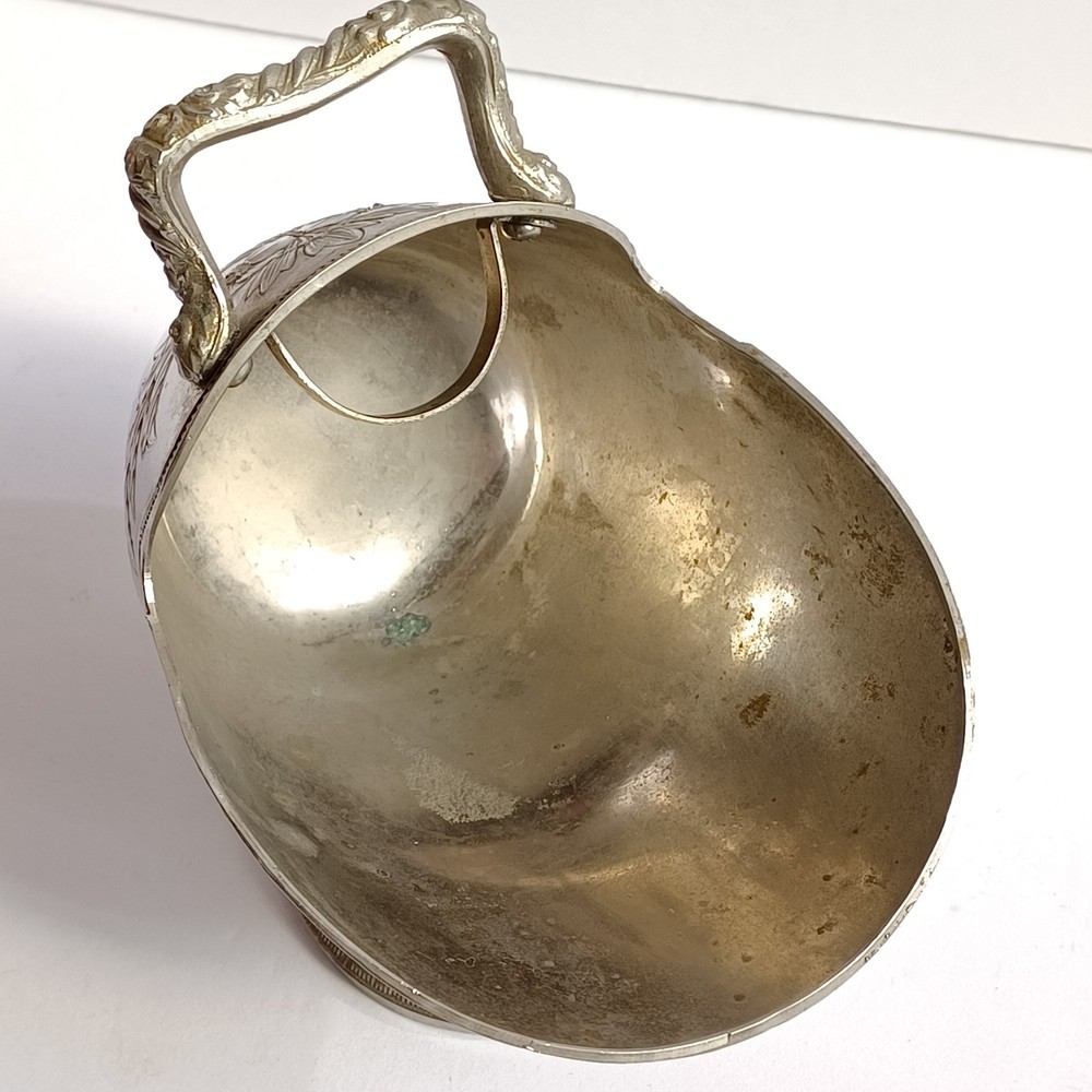 Antique Silverplated Sugar Scuttle No Scoop