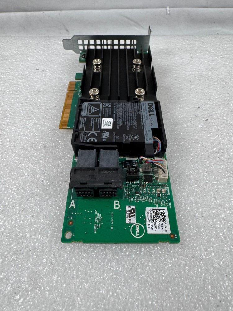 Dell Perc H740P 03JH35 12GB/S Cache PCIe SAS Raid Controller Low Profile