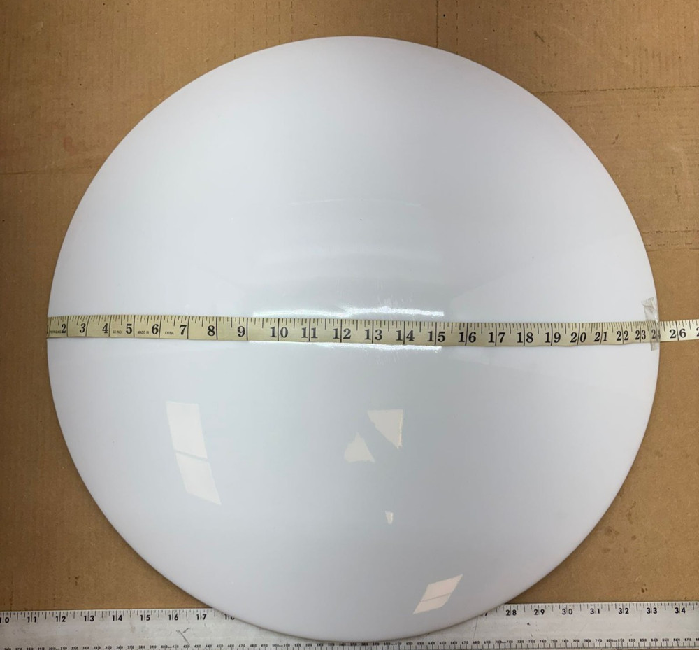 Plastic Plate White Ceiling Light Cover 25"OD 70"C