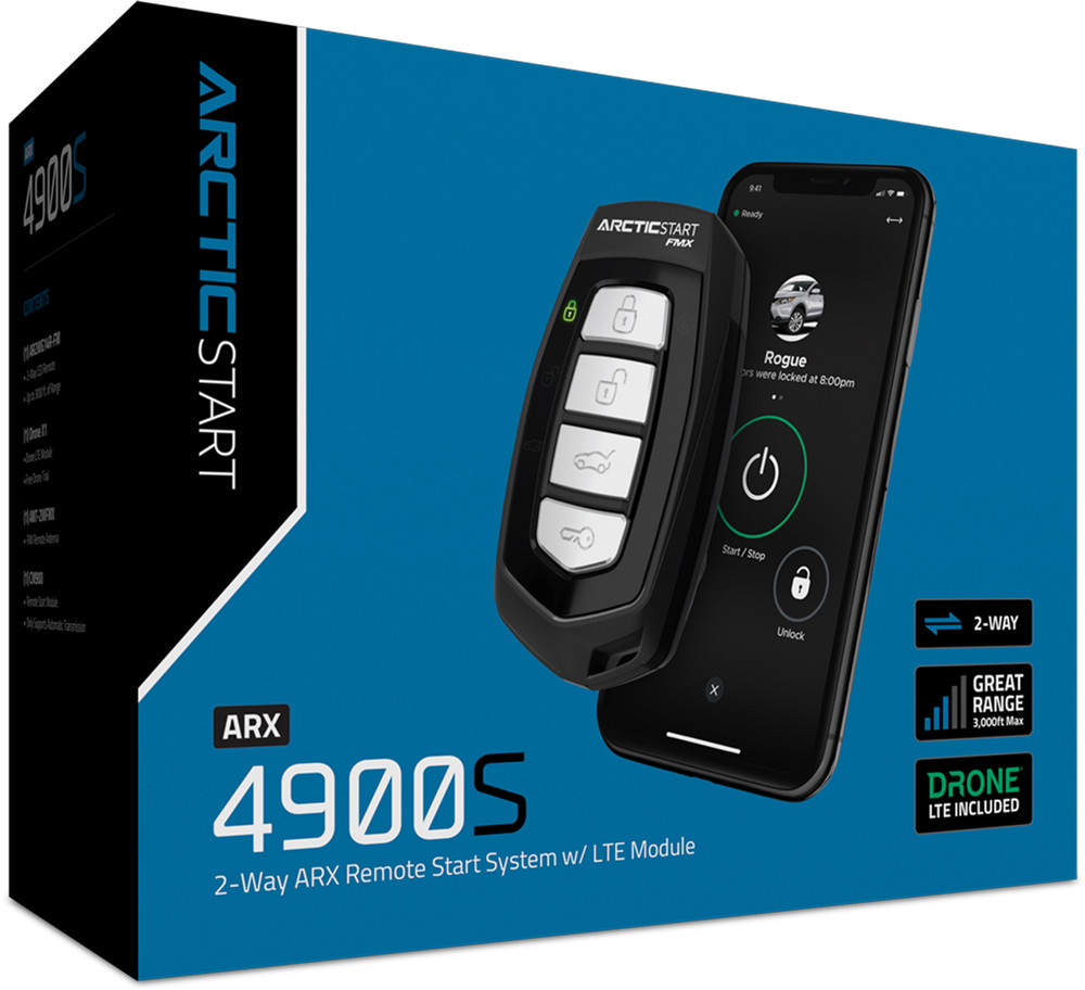 Arctic Start ARX4900S 2 Way Remote Start System Bundle w LTE 3000' Range