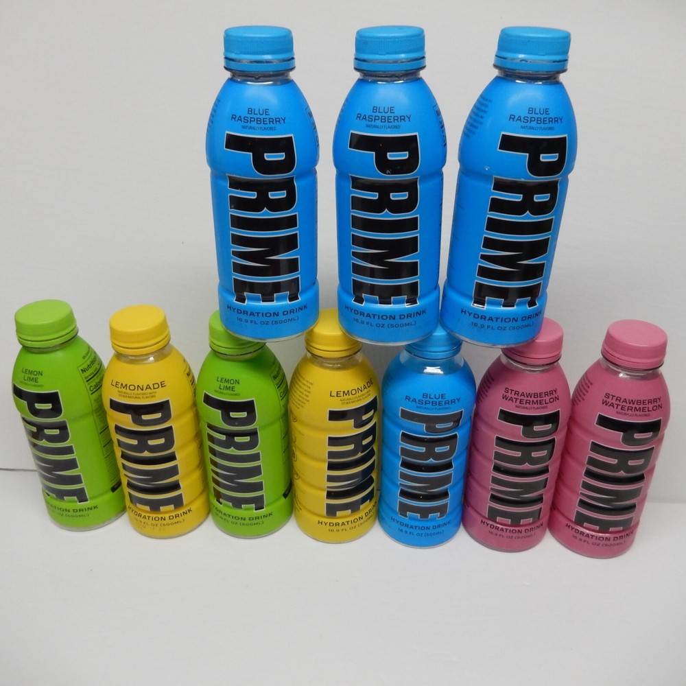 Prime Hydration Drink Sports Beverage 10 Empty Bottles Assorted