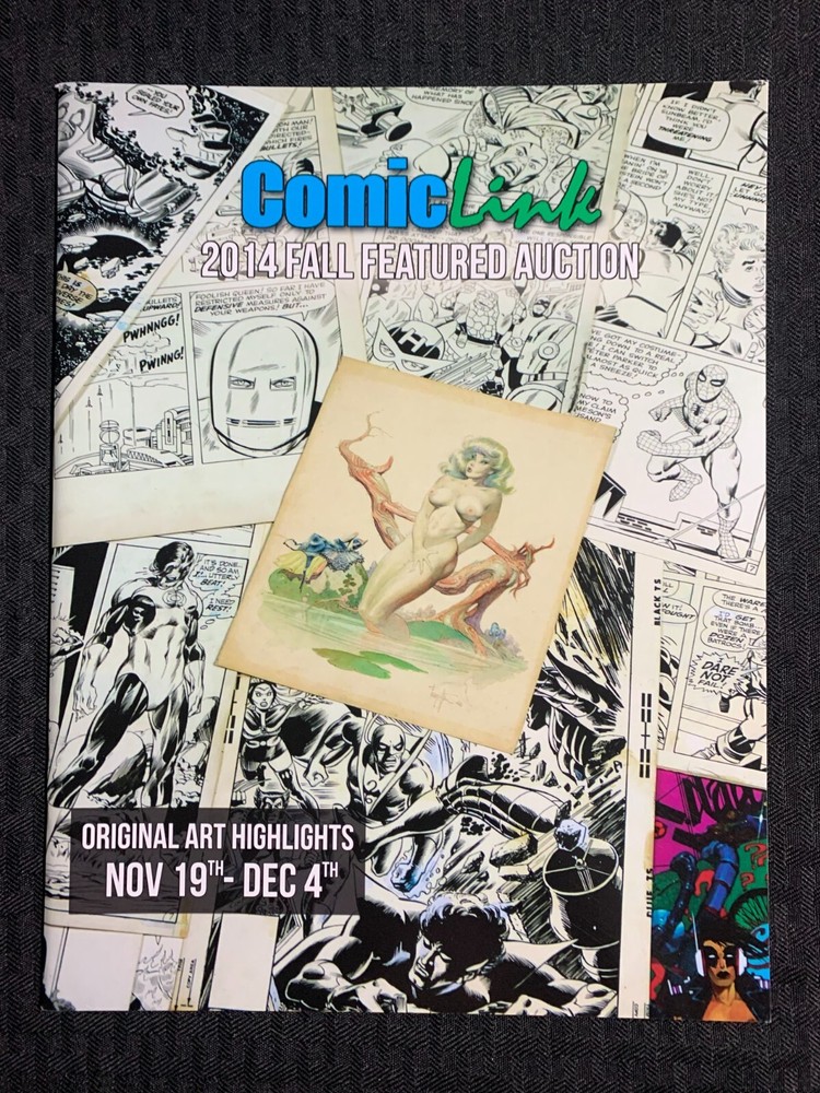 2014 Fall COMICLINK 44pg Auction Catalog VF 8.0 Comic Art