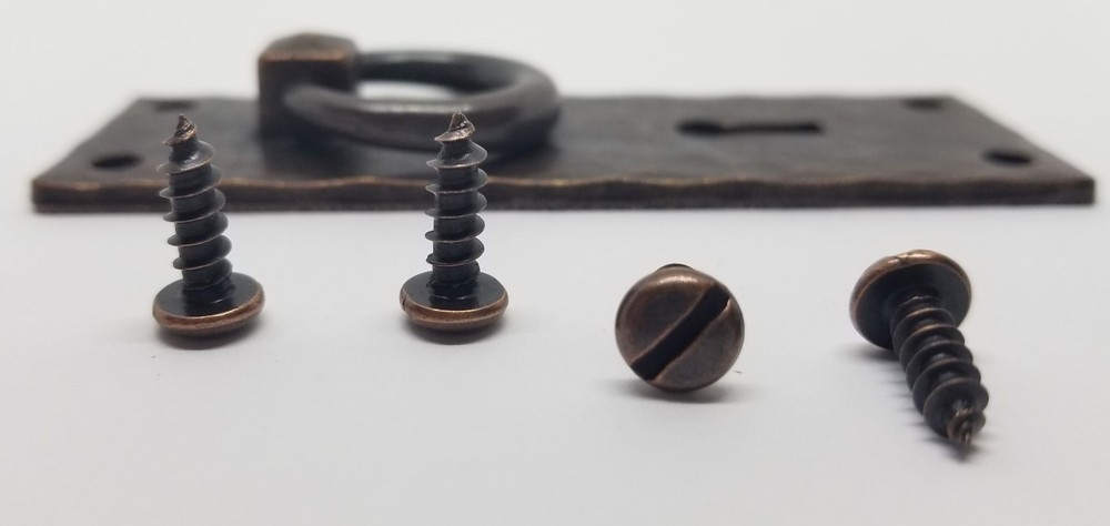 VERTICAL Hammered Forged Brass Mission Door PULL KEYHOLE Antique Copper rustic