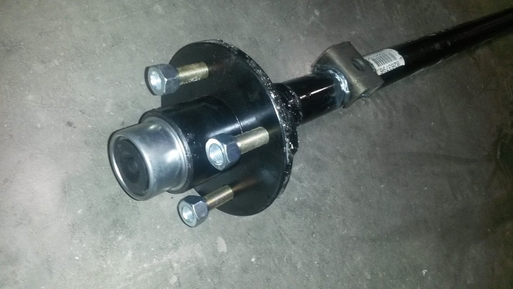 Custom EZ LUBE Axle Trailer 2200# 56.5" with 4 Lug Hub RV Axel Harbor Freight