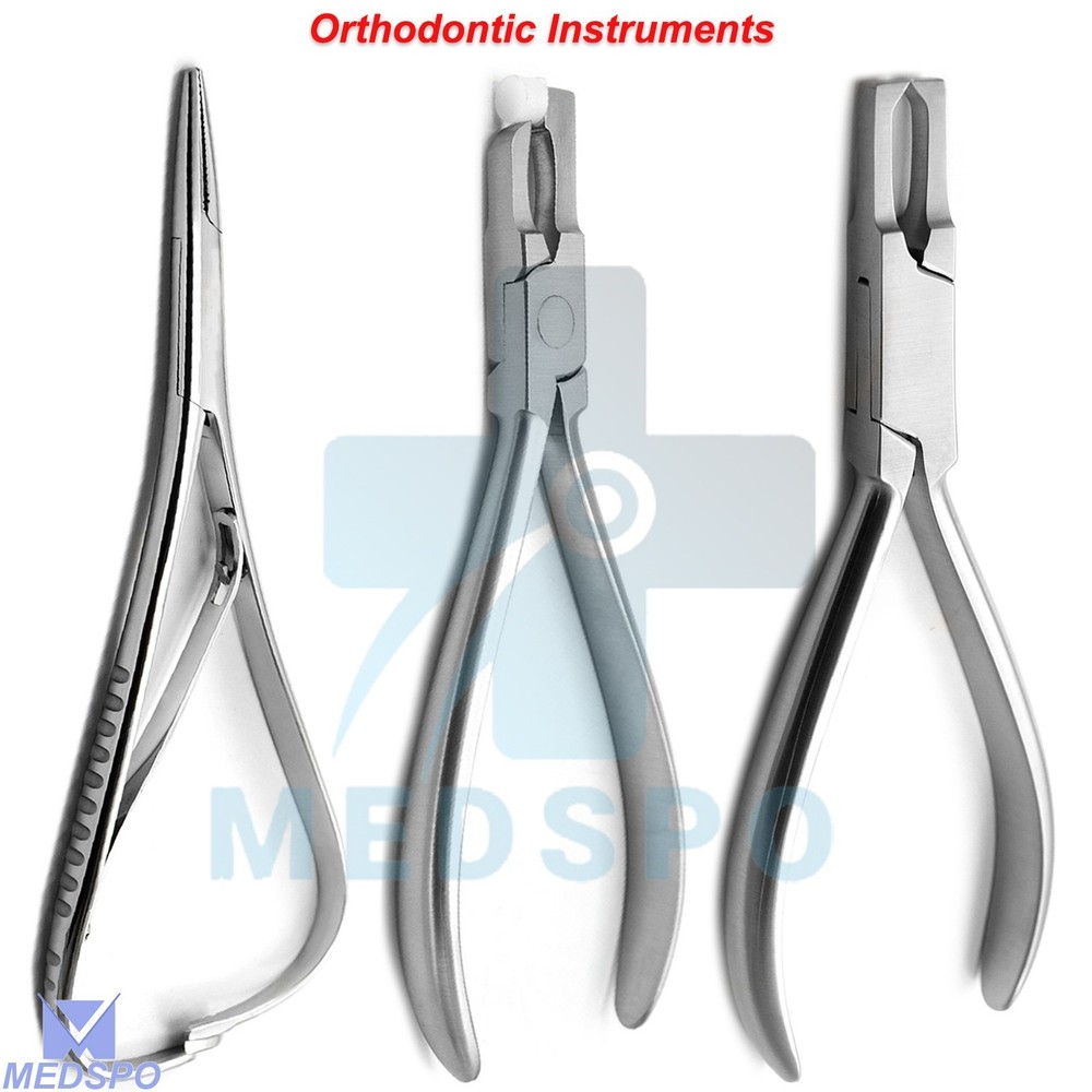 Dental Bracket Remover Pliers & Mathieu Needle Holder Forceps OrthodonticsTools