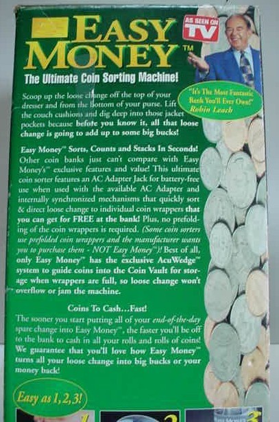 Easy Money Coin Sorting Machine with Box