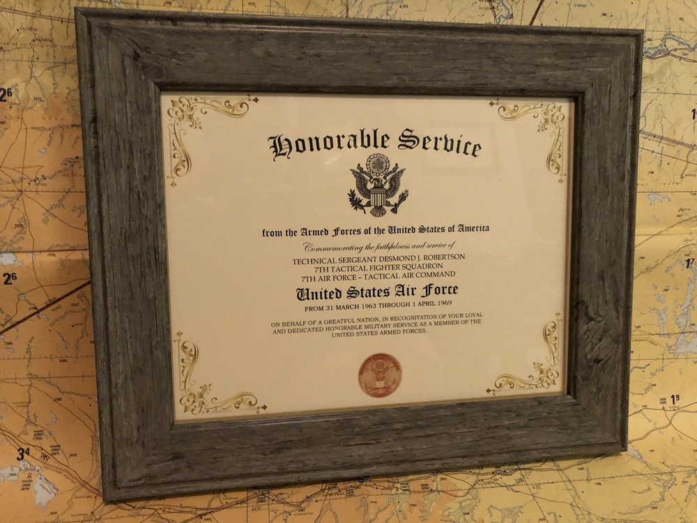 HONORABLE SERVICE ~ U.S. AIR FORCE - Commemorative Certificate w/Custom Printing
