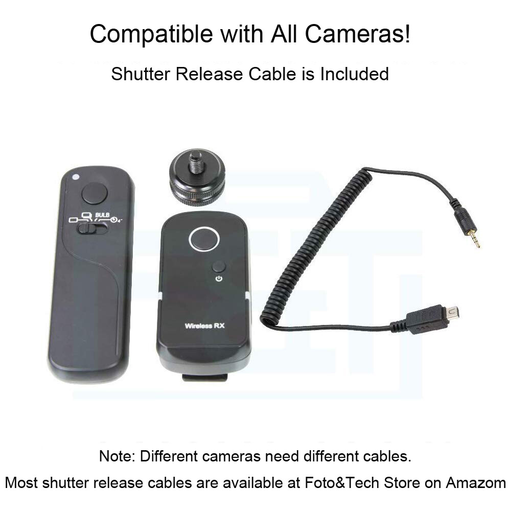 Shutter Release Wireless Remote 360 Angle 100M f/ Olympus E-M5 Mark II/E-M5/E-M1
