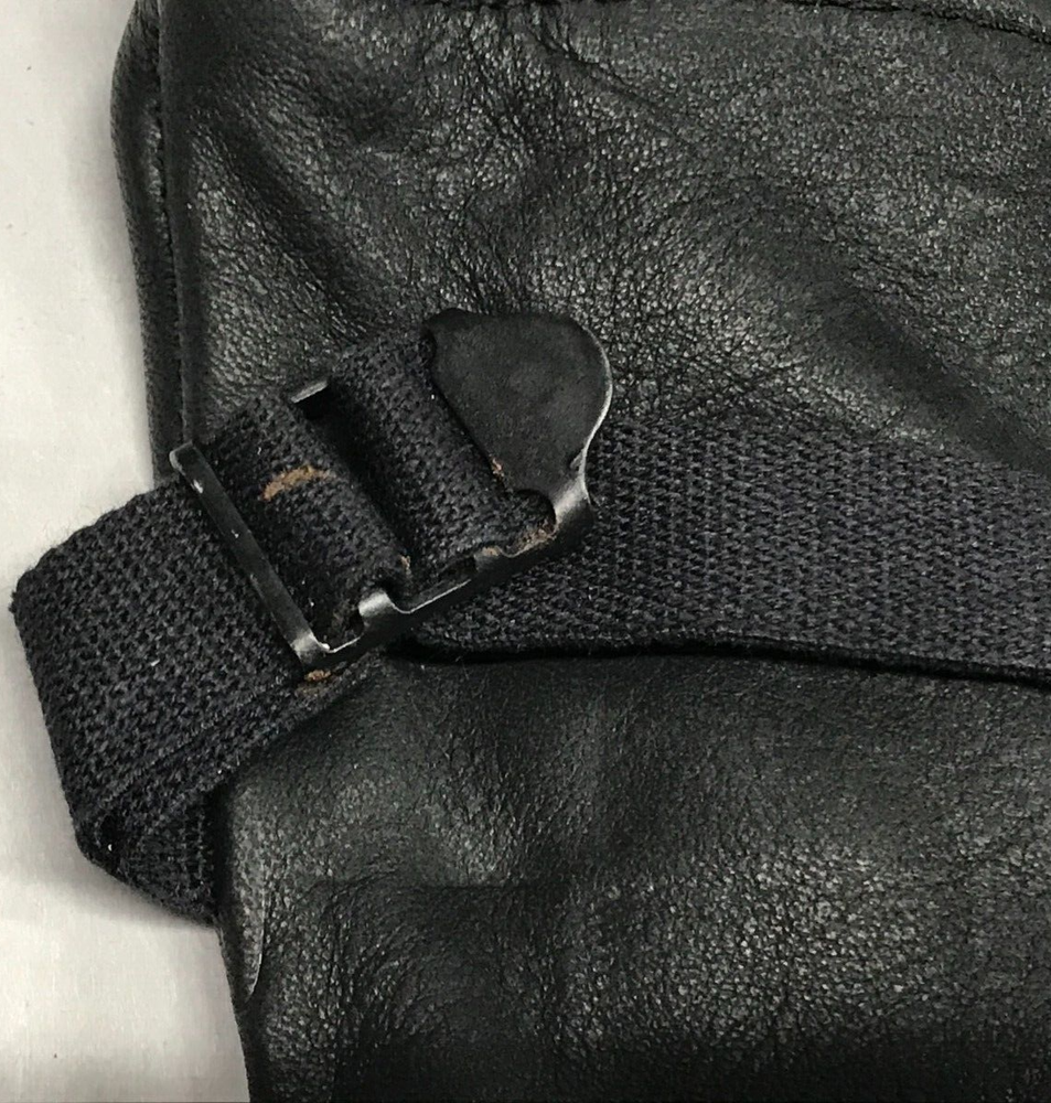 Light Duty Black Leather D3A Gloves USGI Size 4 ( Medium) NOS