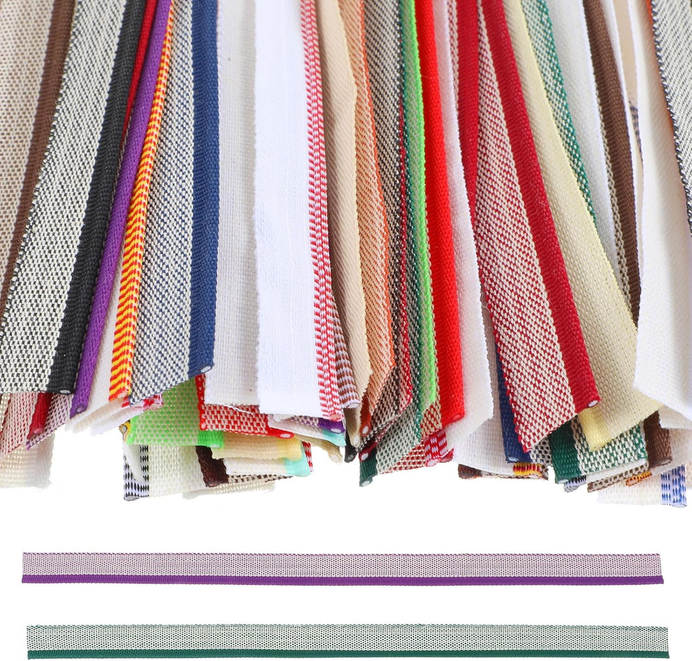 52 Pcs Book Binding Endbands,12 Inch Polyester Book Headband,Book Binding Materi