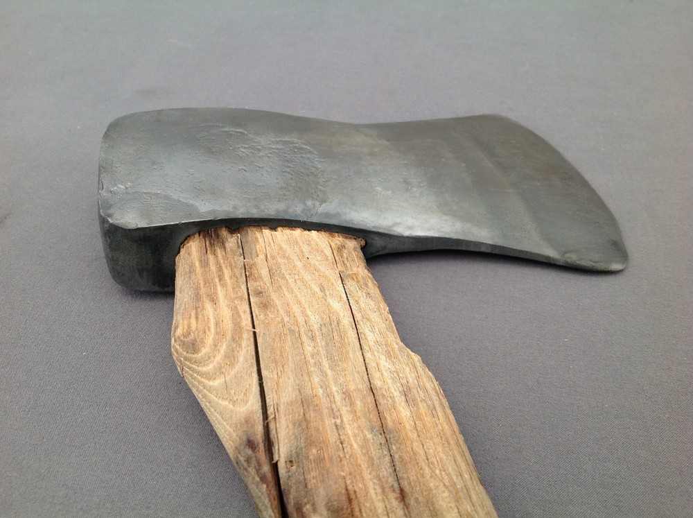 Large Unmarked Single Bit Axe