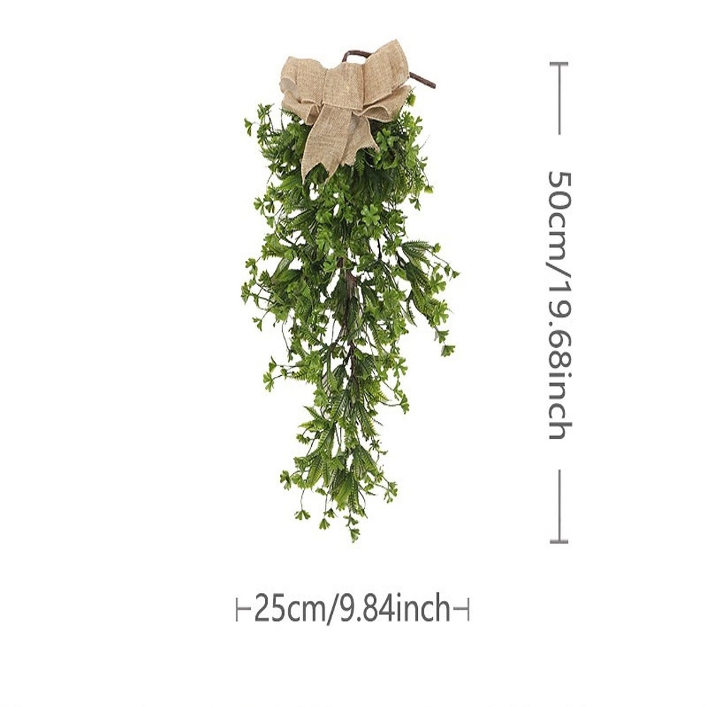 Artificial Four Leaf Clover Teardrop Swag for Wedding Window Decor Versatile
