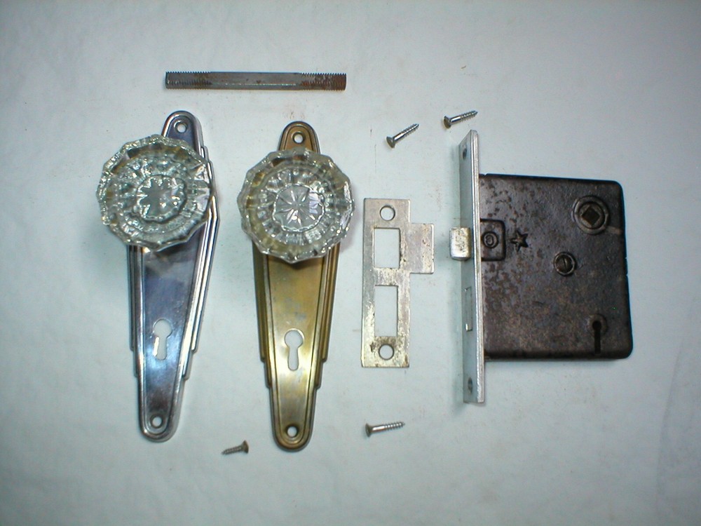 Antique Art Deco Era Door Hardware