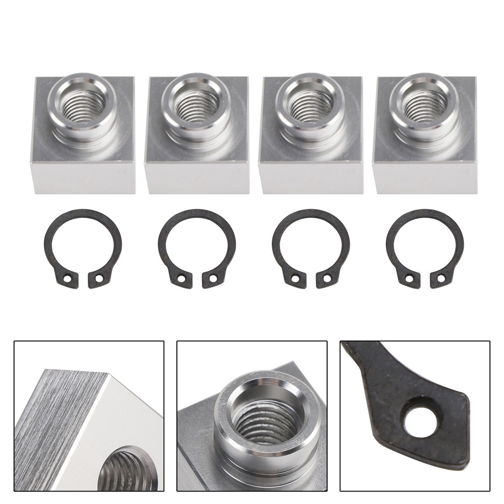 4X Set Snowmobile Trailer Insert Nut & Snap Ring 04414 03400 Fits Triton Xt & Lt