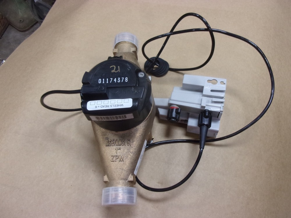 Zenner 1" ZPM Nitro 1 Bronze Water Line Meter Direct Read Wireless Scancoder
