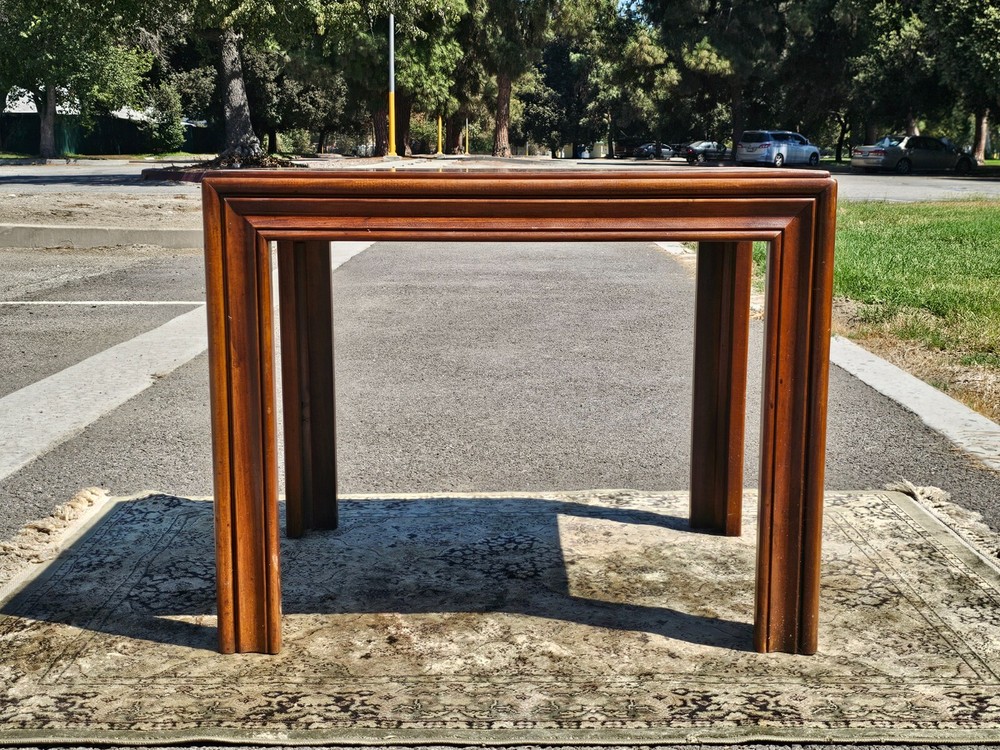 Altavista Lane Burled Walnut Rustic End Side Table 1950's