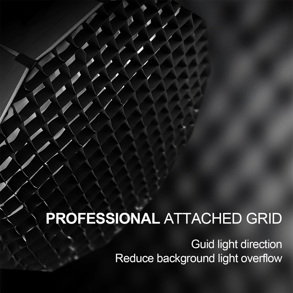 US 90/120cm 12 Sided Flipped Bowens Quick Installation Lighting Softbox Diffuser