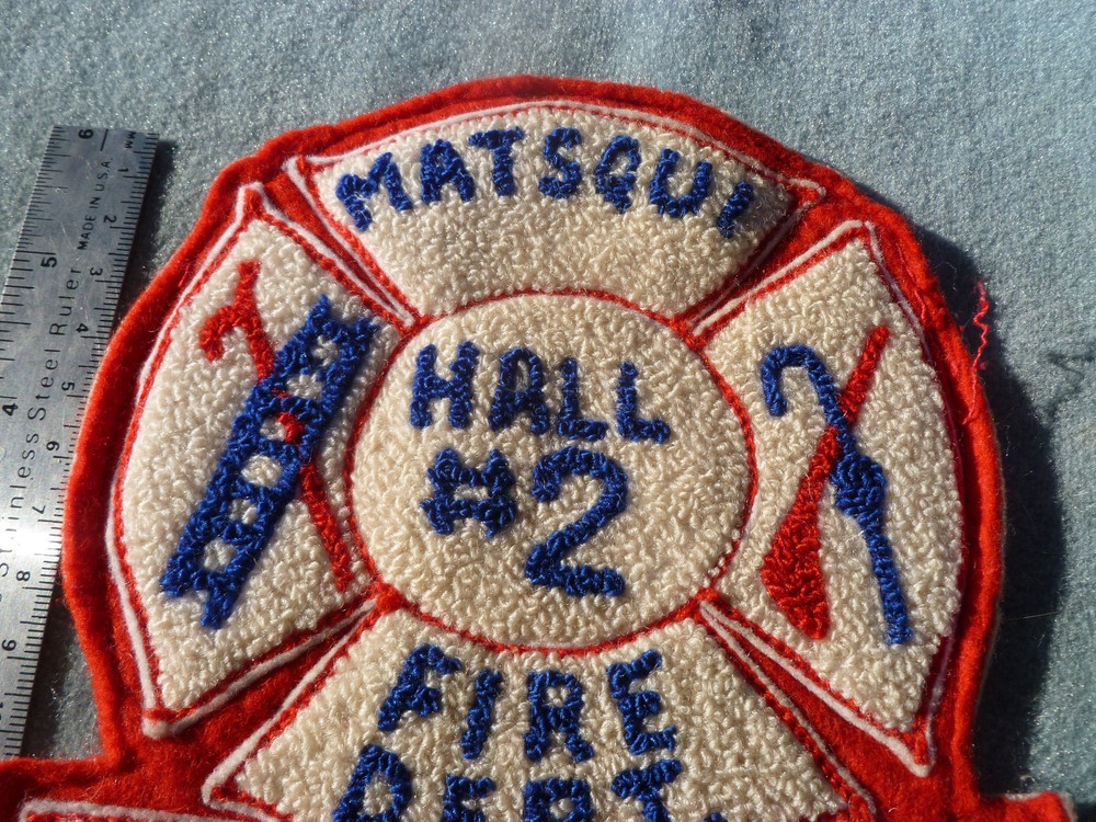 Vintage Matsqui Fire Dept Patch Large BC Canada