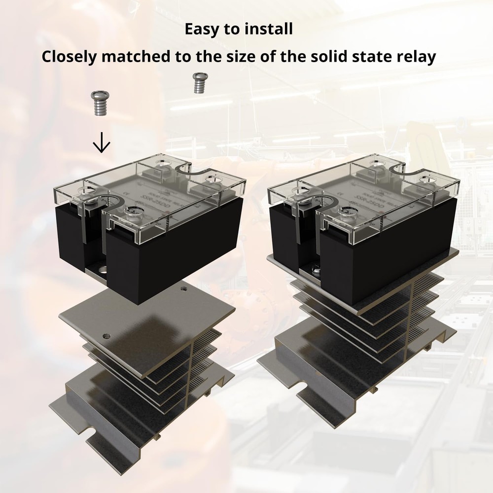 YQSIYU SSR-25DD Single Phase Solid State Relay Module DC to DC, Input 3-32VDC...