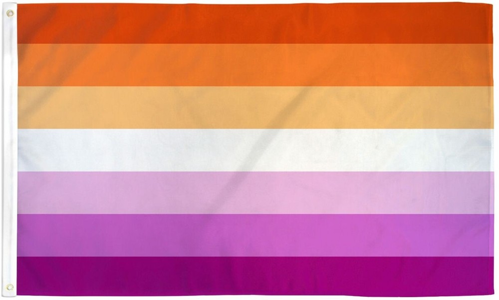 "Lesbian Sunset" Polyester Double Sided High Quality 3 ft x 5 ft Flag