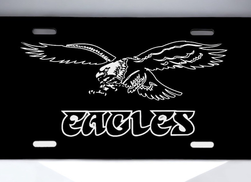 Philadelphia Eagles Aluminum Laser Engraved Front License Plate!