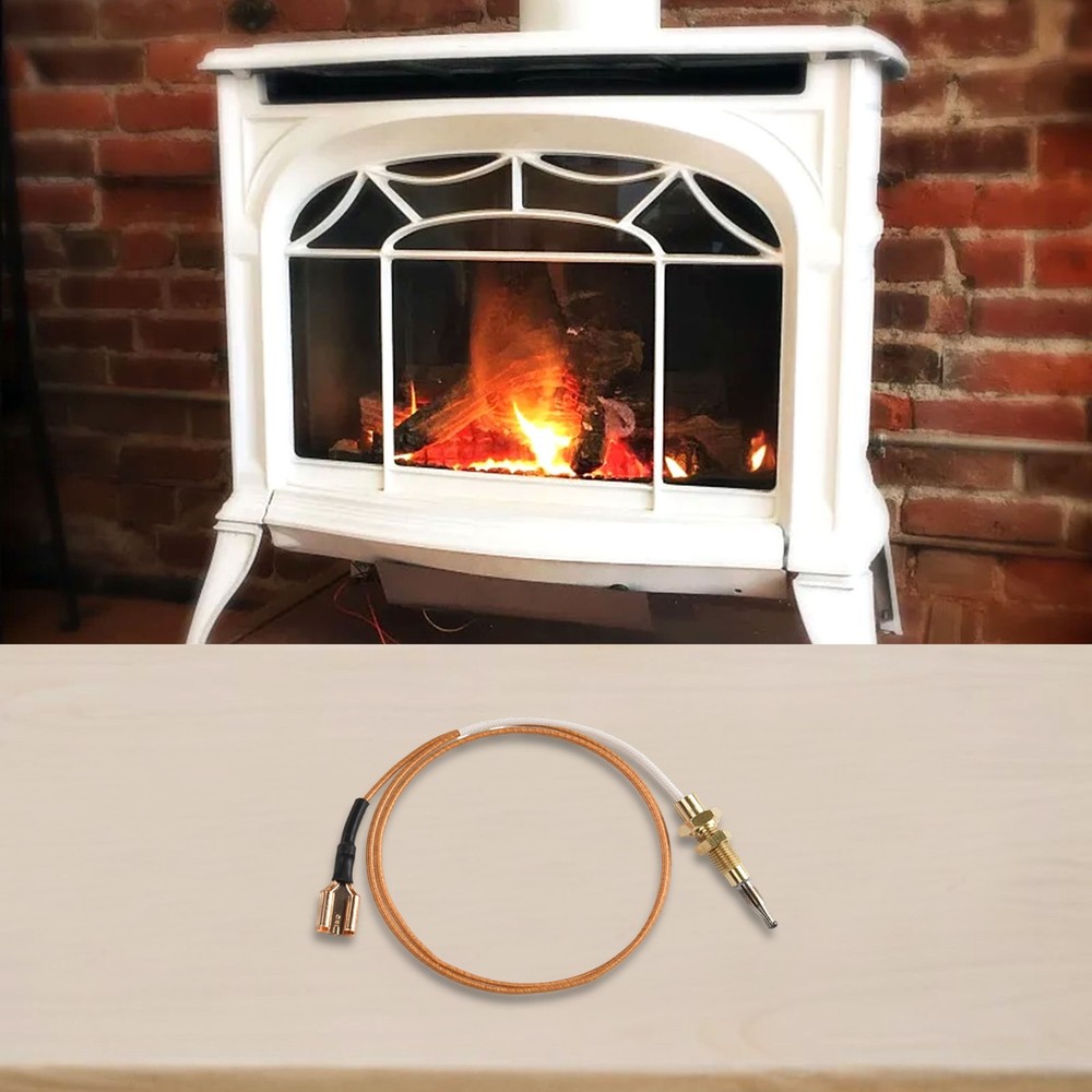 1pcs Fireplace Thermocouple Replacement Kit Spiral Heater Temperature Sensor