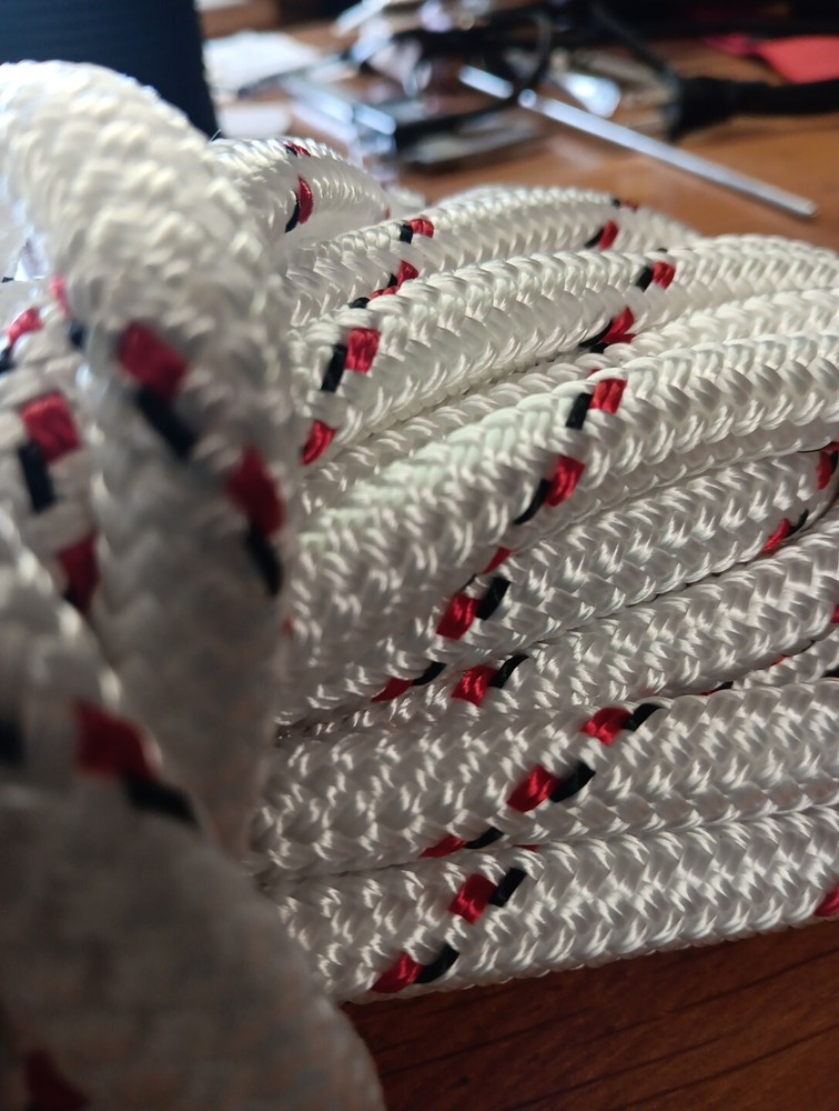 7/16" x 81 ft. Double Braid-Yacht Braid Polyester Made in USA.