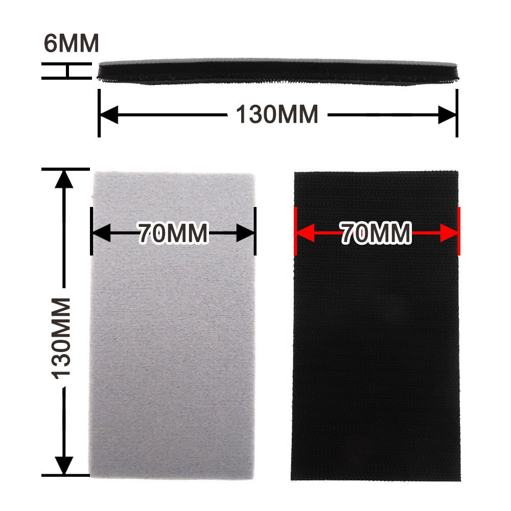130*70*6mm Sponge Buffer Pad Soft Foam Protective Cushion For Sanding Pads