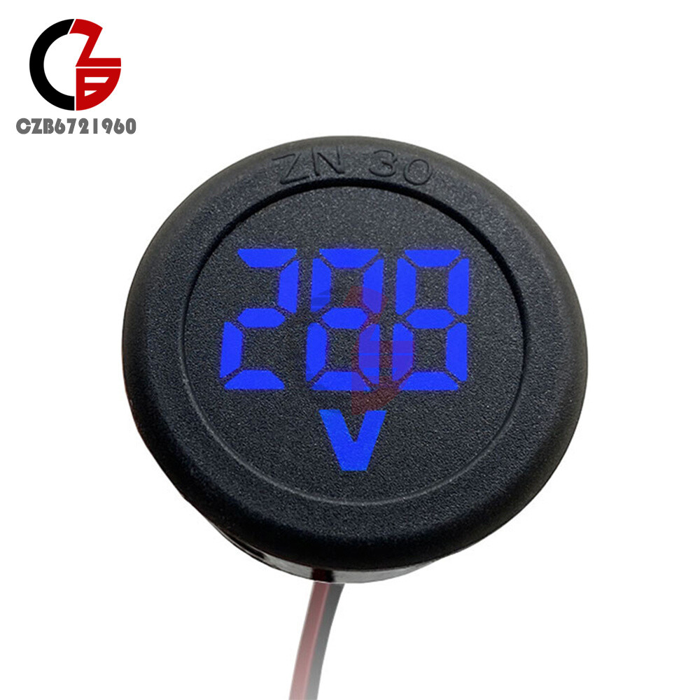 AC 50-500V Voltmeter LED Display Digital Panel Meter Voltage Indicator Red Blue