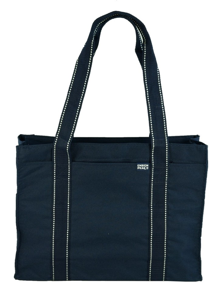 Ensign Peak Poly Zipper Shoulder Tote Bag