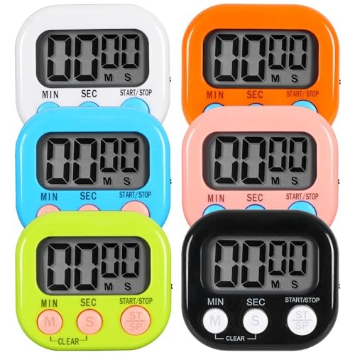 Pack Multi-Function Electronic Timer, Learning Management, Suitable for 6
