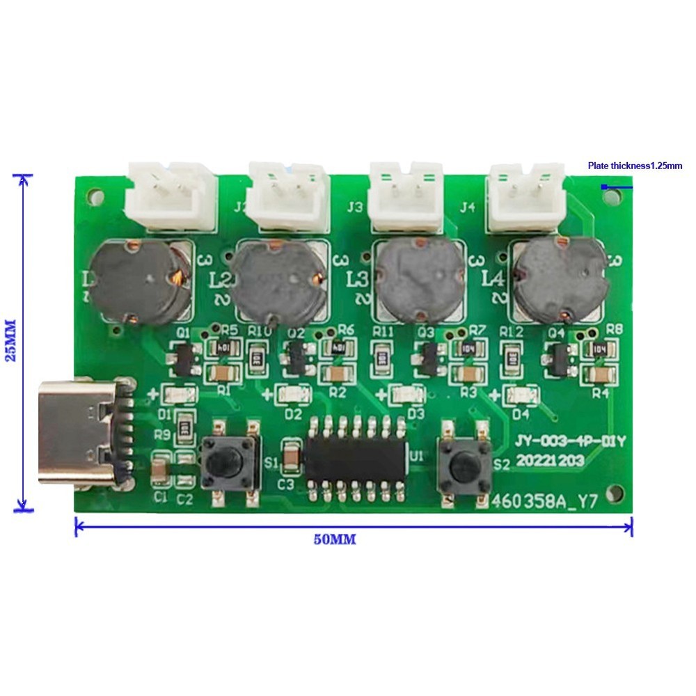 Large Atomization Power with Mist Maker and Four Atomizing Plates DIY Kit
