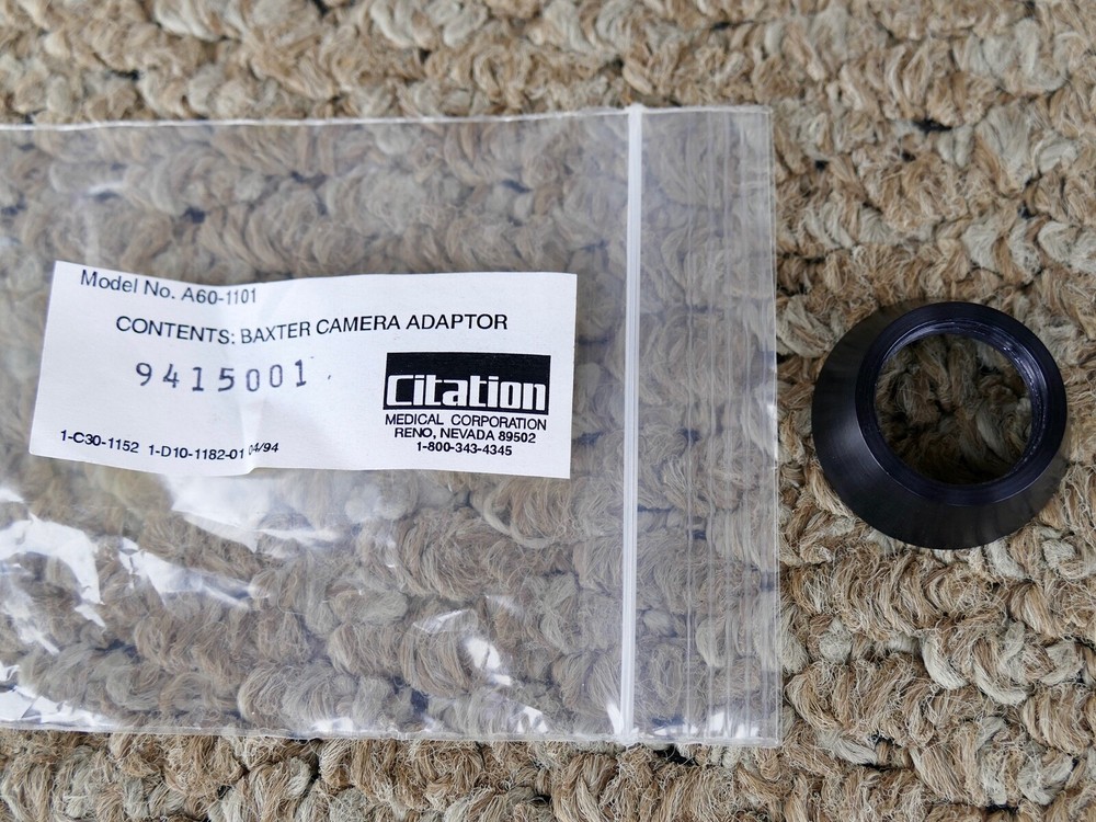 C-mount camera coupler - Citation Delta Scope, 3 adapters V-mount Stryker Baxter