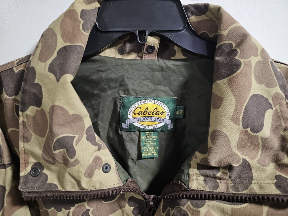 Cabela's Size 2X Large Men's Hunting 940713 Shell Camo Jacket/Coat