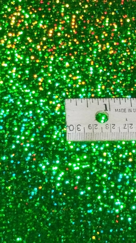 Fluorescent Green Sequin Sign Vinyl 24" x 10 ft