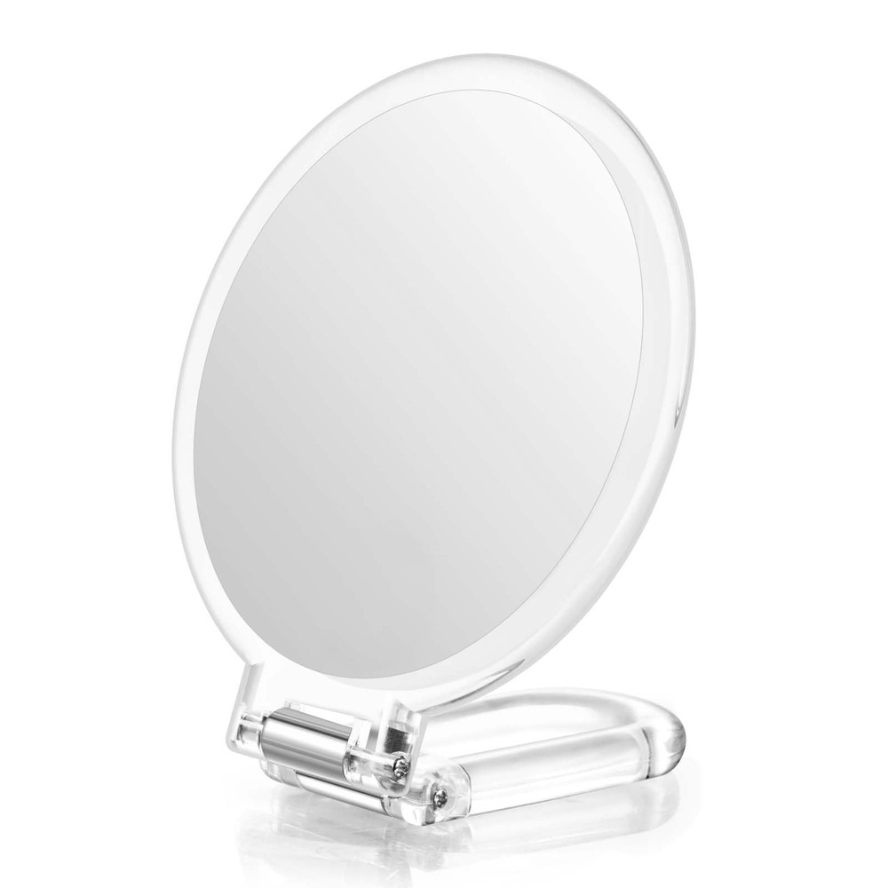 Magnifying Handheld Mirror Double Sided, 1X 15X Magnification Hand Mirror, Tr...